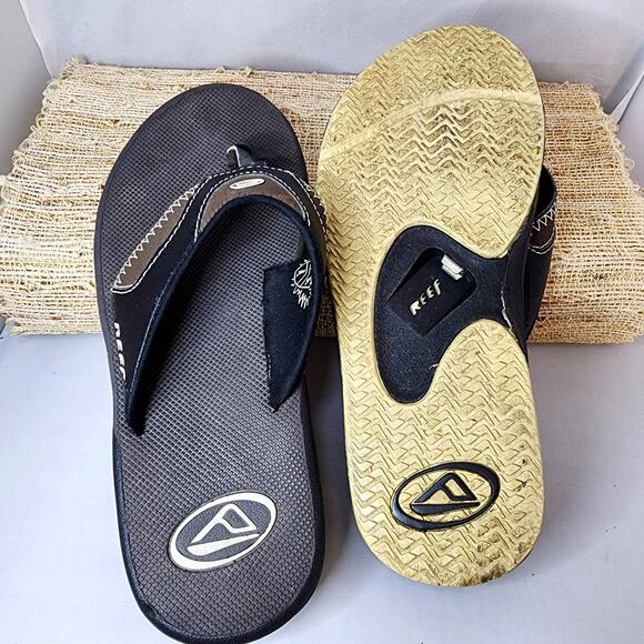 Reef Men's Flex Sandal Size 39/7 Brown Cushion Comfort - Slip On Flip Flop - Picture 6 of 6